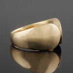 Rare Heavy Solid 18K Gold 1960s Nanna Ditzel Designed Georg Jensen Estate Ring, Olde Towne Jewelers, Santa Rosa CA.