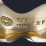 Rare Heavy Solid 18K Gold 1960s Nanna Ditzel Designed Georg Jensen Estate Ring, Olde Towne Jewelers, Santa Rosa CA.