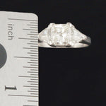 Platinum 2.44 CTW 3 Stone Diamond Wedding Band, Engagement Ring, GIA Laser Insc. Olde Towne Jewelers, Santa Rosa CA.
