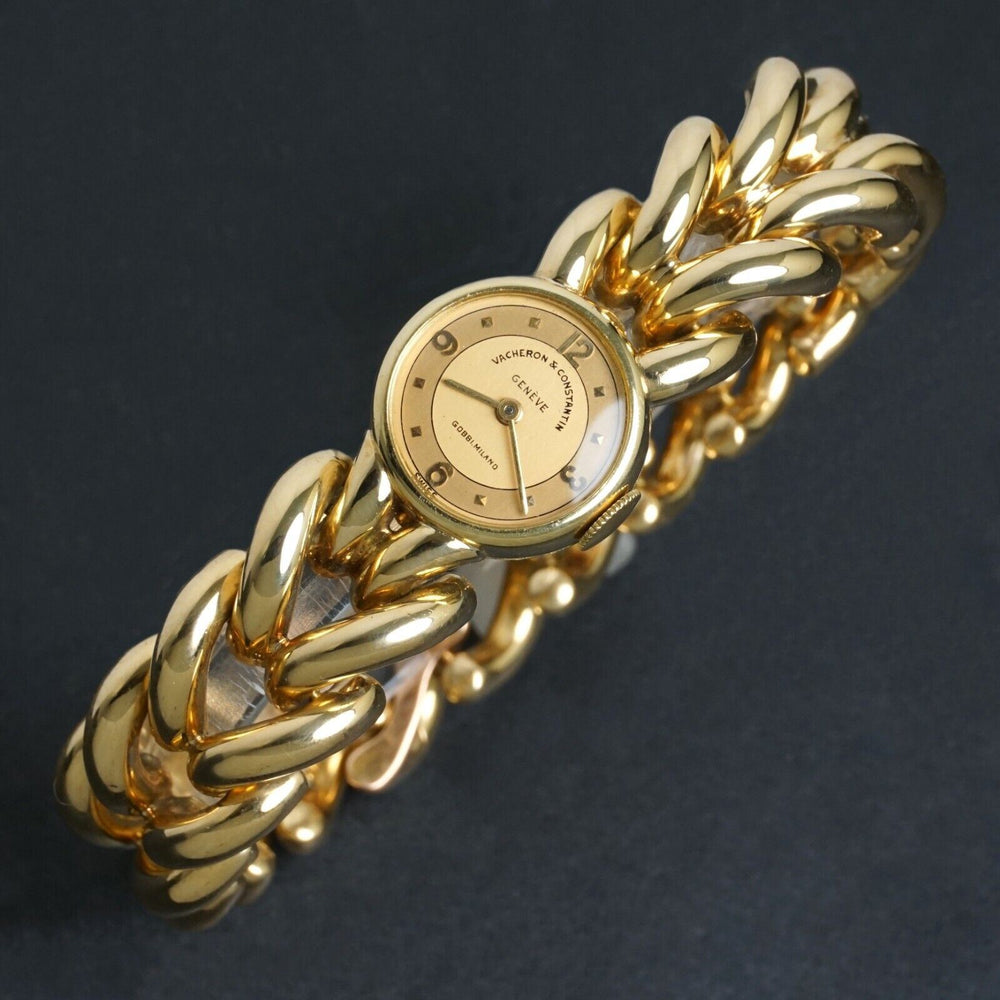 Vacheron & Constantin Gobbi Milano 18K Gold Woman's Bracelet Watch All Original, Olde Towne Jewelers, Santa Rosa CA.