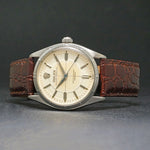 Stunning 1955 Rolex 6565 Original Cross Hair Dial Stainless Steel Man's Watch