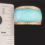 Stephen Webster Crystal Haze Solid 18K Gold Faceted Quartz .48 CTW Diamond Ring, Ode Towne Jewelers, Santa Rosa CA.