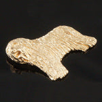 Solid 14K Yellow Gold Detailed Hungarian Sheep Dog, Komondor Estate Pendant, Olde Towne Jewelers, Santa Rosa CA.