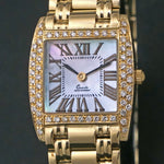 Vicence Solid 14K Gold Diamond Mother of Pearl Lady's Bracelet Watch UNWORN MINT