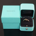 Tiffany & Co. Solid 18K Rose Gold & Diamond T1 Ring, w/Original Box