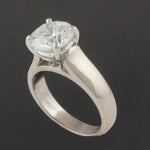 Solid 18K White Gold & Platinum Head 2.20 Ct. Diamond Solitaire Engagement Ring, Old Towne Jewelers, Santa Rosa CA.