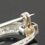 Antique Platinum, Solid 14K White Gold, Diamond & Ruby Estate Pin, Brooch, Olde Towne Jewelers, Santa Rosa CA.