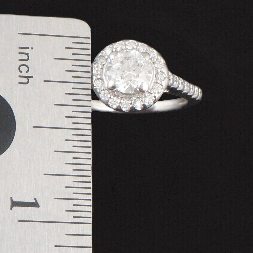 Platinum & 1.19 CTW Diamond Halo Engagement Ring, Wedding, Anniversary Band, Olde Towne Jewelers, Santa Rosa CA.