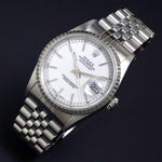 Stunning 1998 Rolex 16220 Datejust Stainless Steel White Dial 36mm Man's Watch, Olde Towne Jewelers, Santa Rosa CA.