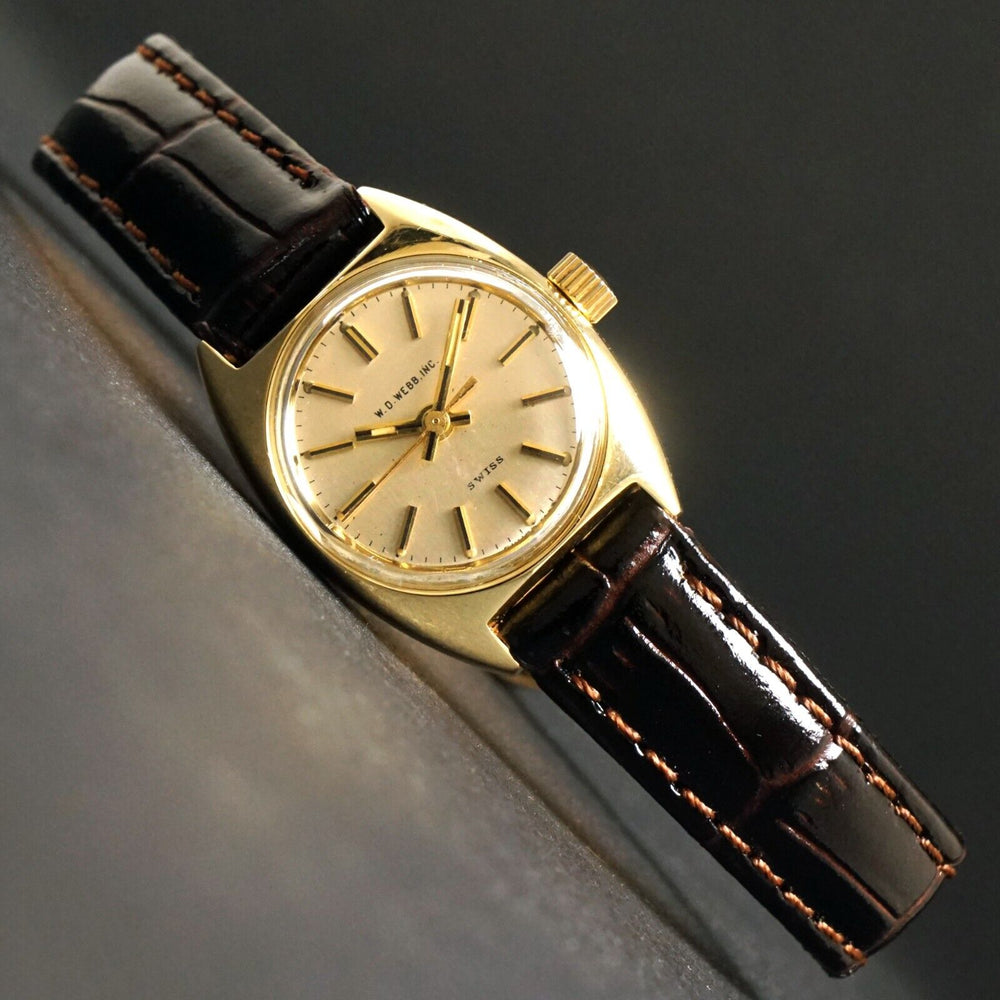 Rare Concord WD Webb Solid 14K Yellow Gold Automatic Lady's Watch, XLNT!