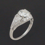 Traub Orange Blossom 1930 Art Deco Platinum 1.89 CTW OEC Diamond Engagement Ring, Olde Towne Jewelers, Santa Rosa CA.