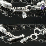 Carl Priolo Designer Sterling Silver & Amethyst Tuscany Estate Bracelet, Olde Towne Jewelers Santa Rosa Ca.
