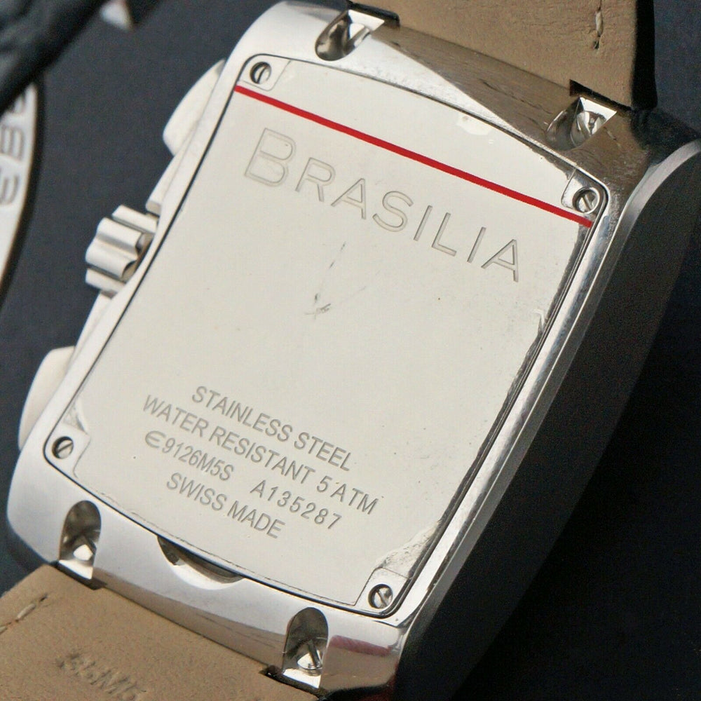 Huge Ebel Brasilia 9126M5S Stainless Diamond Dial Chronograph Automatic Watch, Olde Towne Jewelers, Santa Rosa CA.