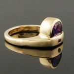 Pasdera Custom Solid 14K Yellow Gold, 1.75 Ct Amethyst & Diamond Estate Ring, Olde Towne Jewelers, Santa Rosa CA.