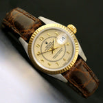 1987 Rolex 69173 18K & Stainless Steel Lady Datejust, Original Papers, Serviced, Olde Towne Jewelers Santa Rosa Ca.