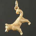 Terrier Estate Charm - Realistic Solid 10K Gold, 3 Dimensional Dog, Terrier Estate Charm, Pendant, Olde Towne Jewelers, Santa Rosa CA.