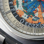 Vintage Edox Geoscope 42 GMT World Time Stainless Steel Man's Watch Santa Rosa CA