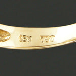 Modernist Solid 18K Yellow Gold, 9.5mm Tahitian Pearl & Diamond Estate Cocktail Ring, Olde Towne Jewelers, Santa Rosa CA.