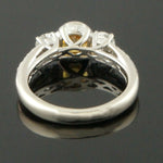 Solid 14K Gold 1.25 Ct Bezel Sapphire & 1.40 CTW Diamond Engagement, Wedding, Anniversary Ring, Olde Towne Jewelers, Santa Rosa CA.