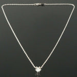 Solid 14K Gold & .50 Ct. Princess Diamond Solitaire Pendant, 18" Necklace, Olde Towne Jewelers, Santa Rosa CA.