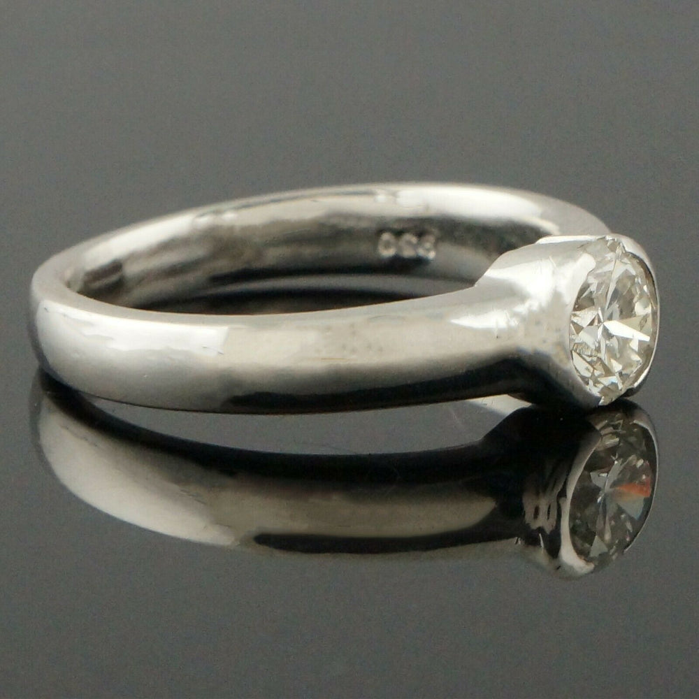 Platinum Ct Diamond Solitaire Engagement Ring, Estate