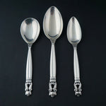 98 Piece Georg Jensen Acorn Sterling Silver Service For 12 Flatware Set, Olde Towne Jewelers Santa Rosa Ca.